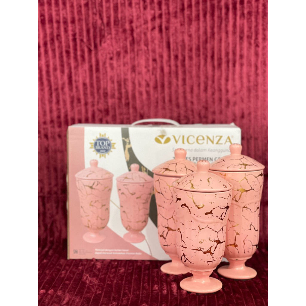Vicenza Toples Gracia Motif Marmer Set 3pcs BM905