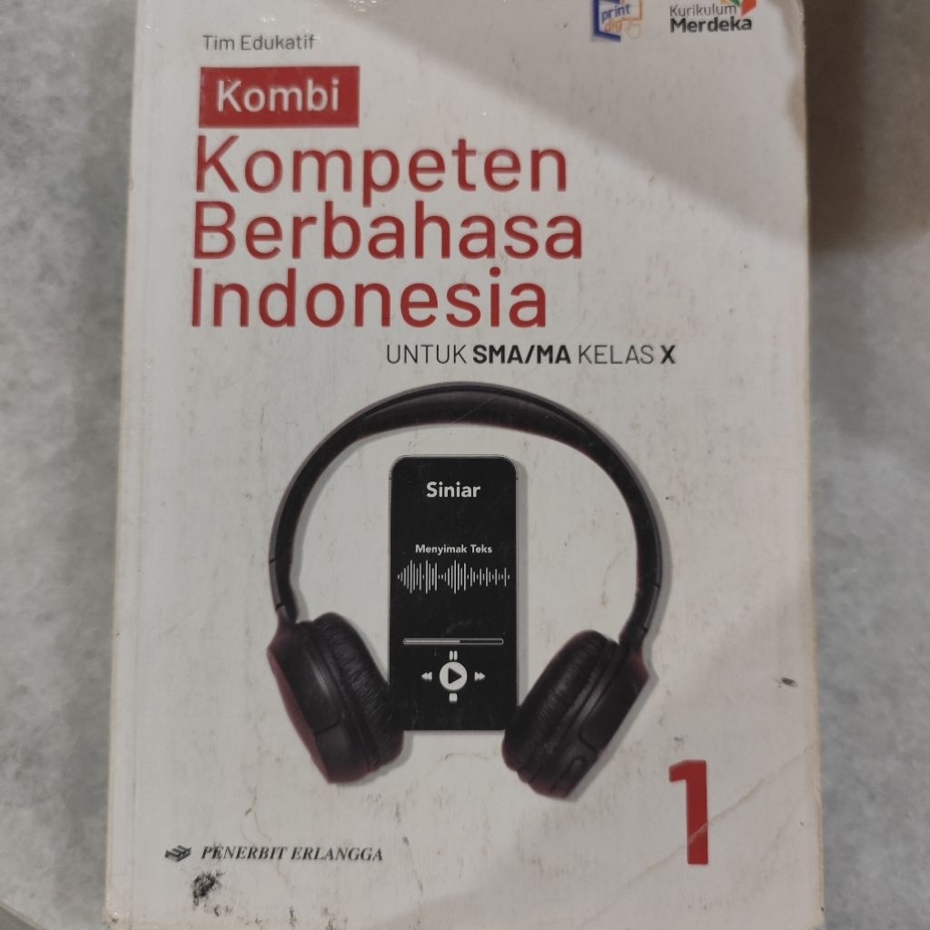 (preloved) Buku Kompeten Berbahasa Indonesia Kelas 10 Kurikulum Merdeka