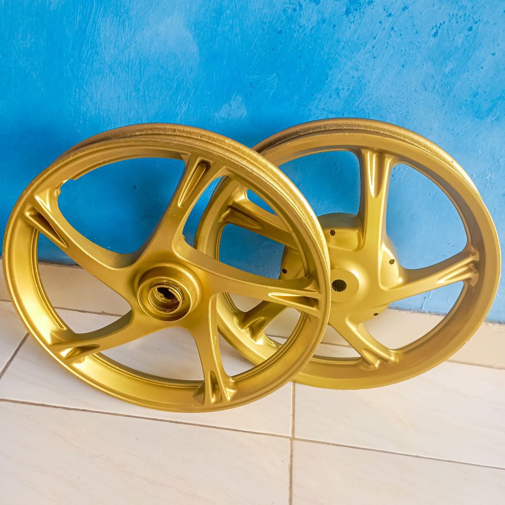 PELEK VELG RACING 1SET DEPAN BELAKANG MOTOR YAMAHA MIO SMILE / MIO SPORTY / MIO SOUL KARBU / FINO KA