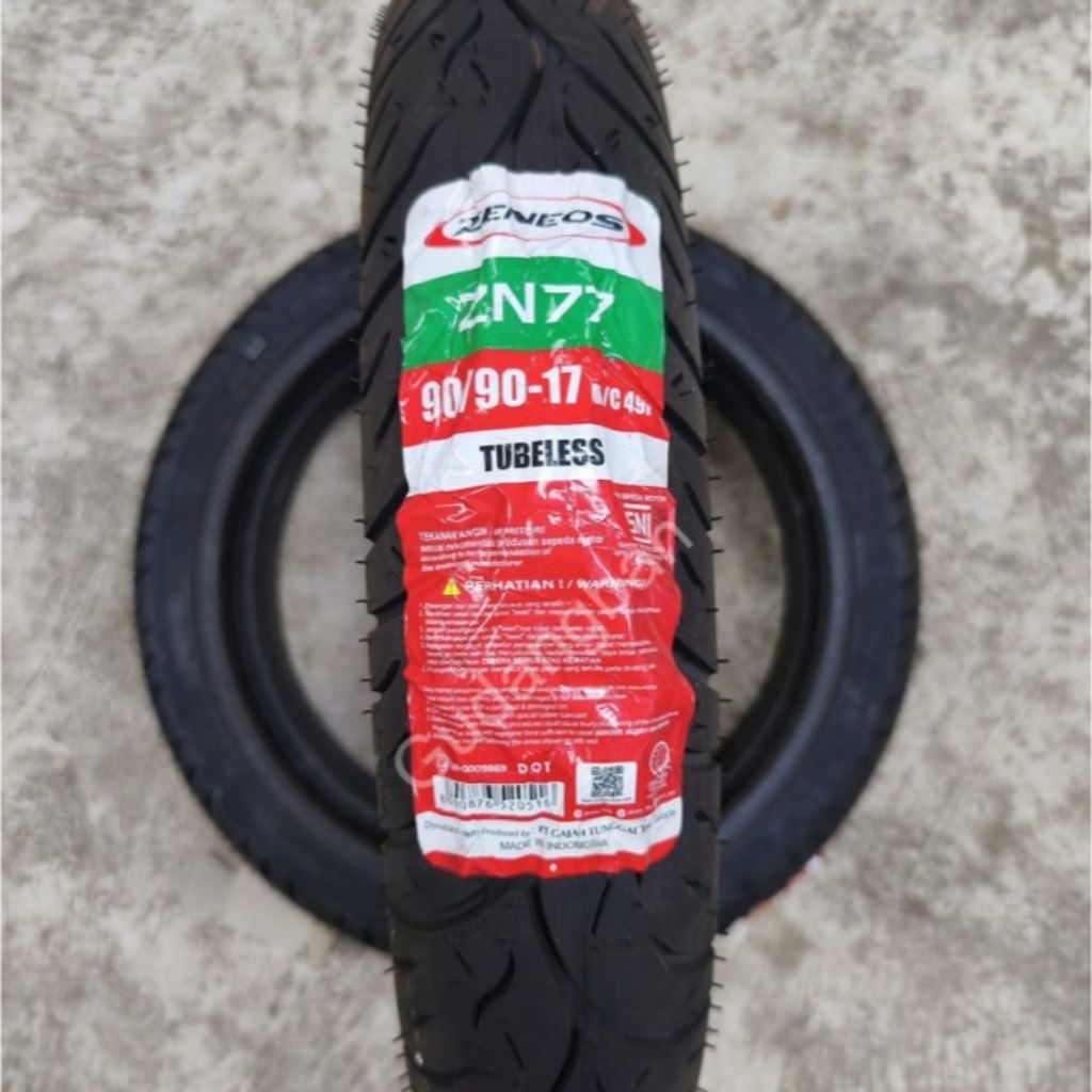 Ban Motor Depan Belakang Zeneos ZN77 Tubeless Honda Supra X 125 Jupiter Z MX Kharisma Shogun SP Raci