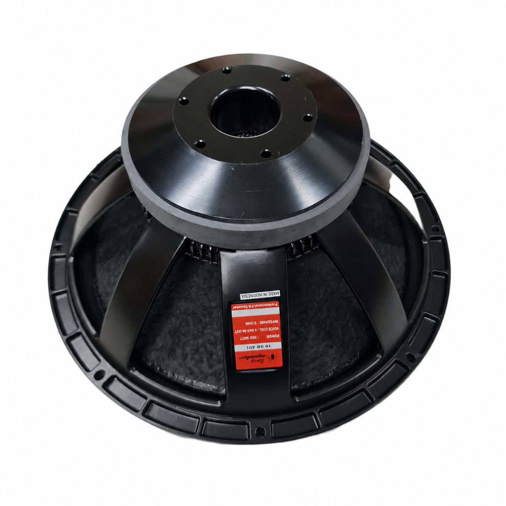 Speaker Komponen Black Spider 18 SB401 SB 401 Subwoofer 18in 18 inchi Coil 4in Daun Tebal Kulit Jeru