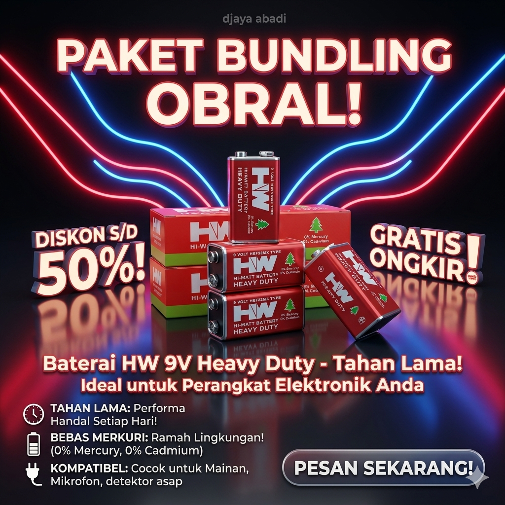 Baterai Kotak 9V Battery GP GreenCell 1604G-S1 6F22
