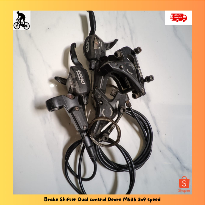 Brakeshift/Brifter Dual control Shimano Deore M535 3x9 speed Hydraulic
