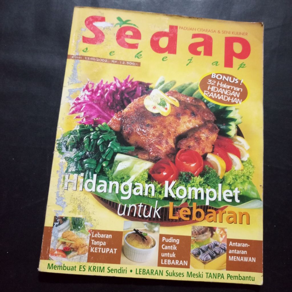 Majalah Sedap Citarasa & Seni Kuliner / Kompas Gramedia / Edisi 11 November 2002 / Koleksi Majalah K