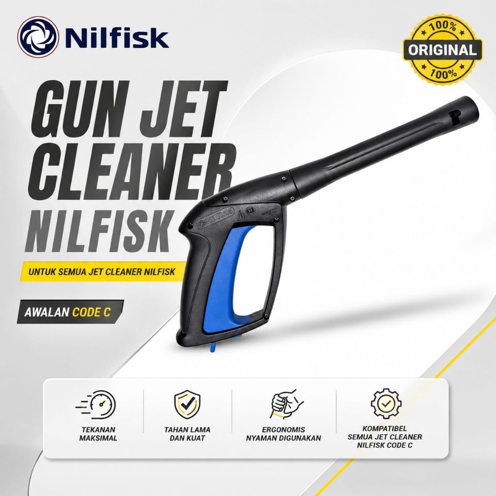 Gun Jet Cleaner Nilfisk Untuk Semua Nilfisk Type C / Gun High Pressure Cleaner Nilfisk