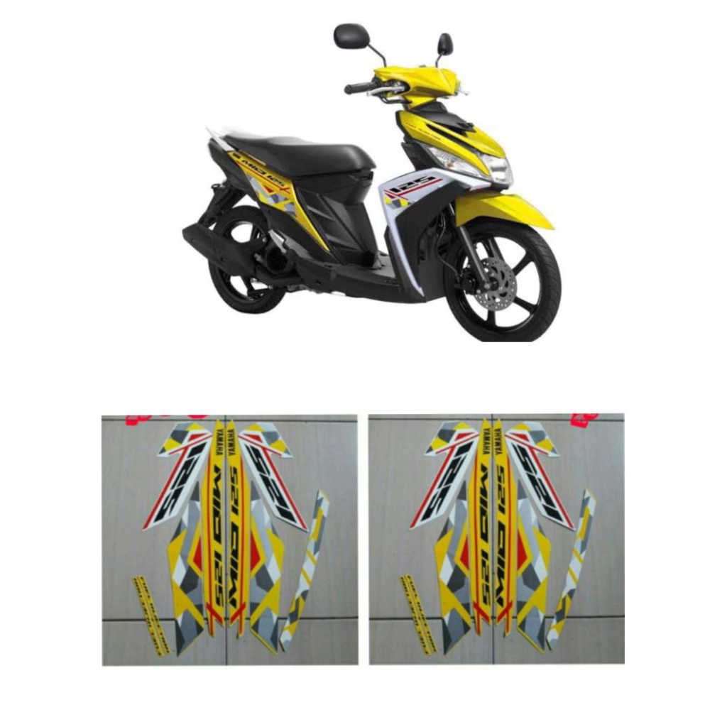 STRIPING MIO M3 TAHUN 20016 KUNING