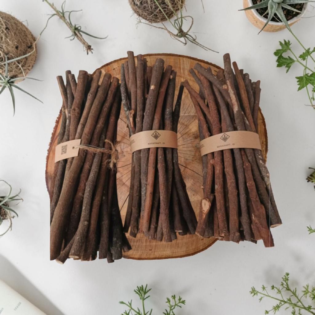 Ranting Kayu Aesthetic Dekorasi Rustic Isi 35 Pcs 20cm Bahan Kerajinan Tangan DIY Prakarya Dried Flo