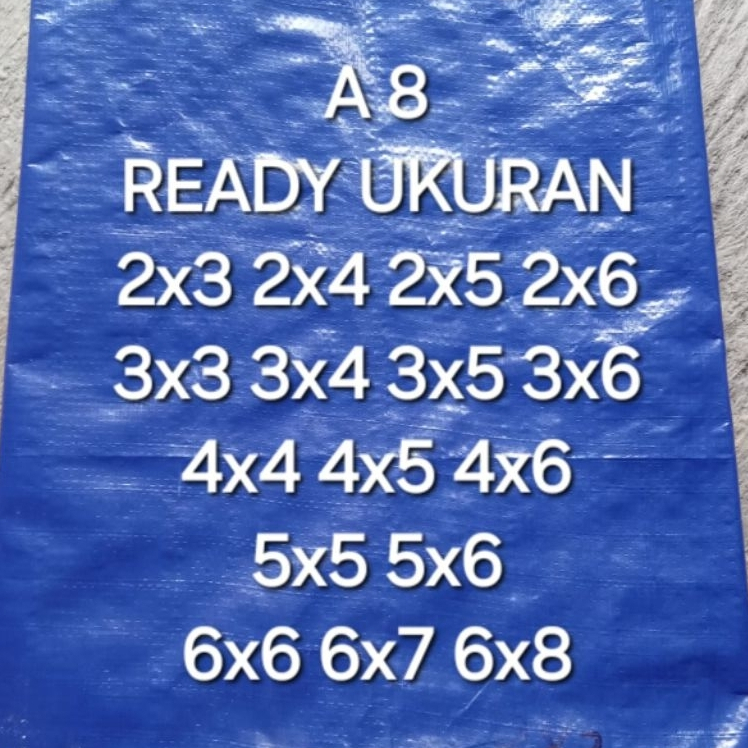 Terpal Tenda 6x6 A8 Terpal Jemur Padi Terpal Kolam Ikan