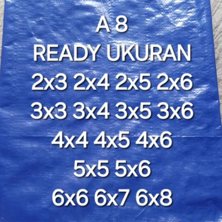 Terpal Tenda 4x6 A8 Terpal Jemur Padi Terpal Kolam Ikan