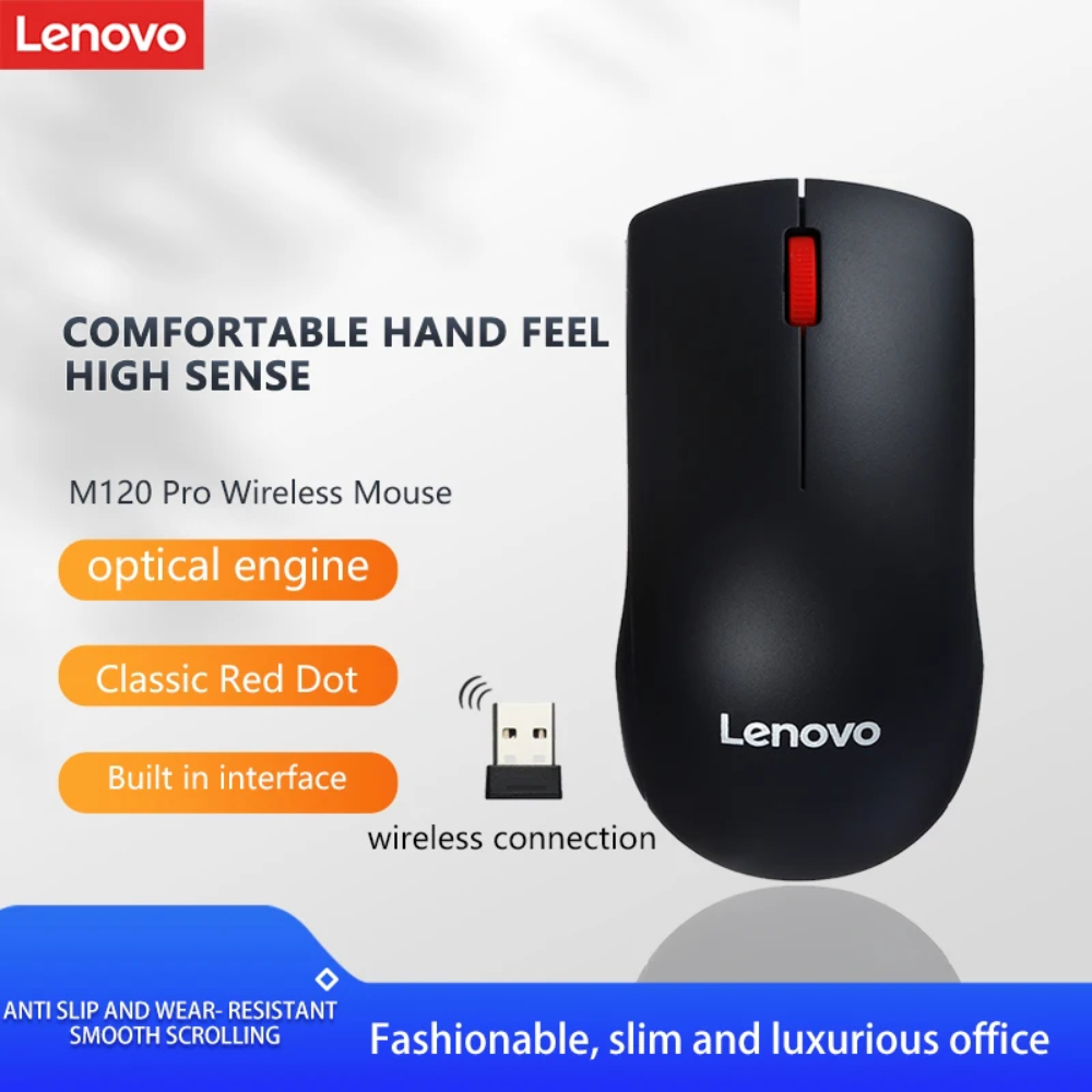 MOUSE LENOVO M120 PRO - WIRELESS - 1000 DPI - ORIGINAL - GARANSI