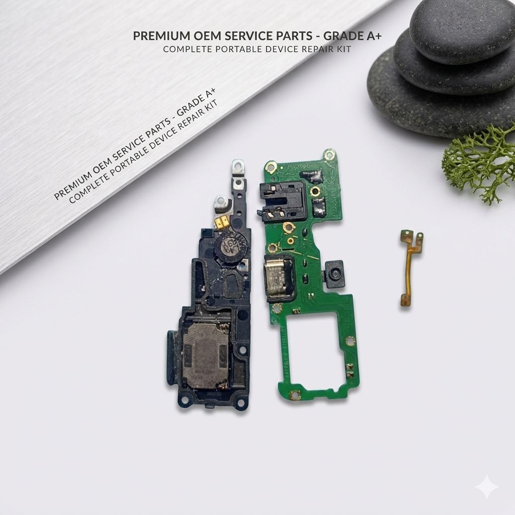 speaker bawah + papan cas + sidik jari ori copotan oppo reno4f