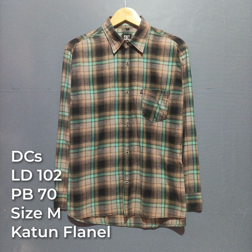 Kemeja Flanel Pria Lengan Panjang Second Brand | Bekas Pakai Second PL