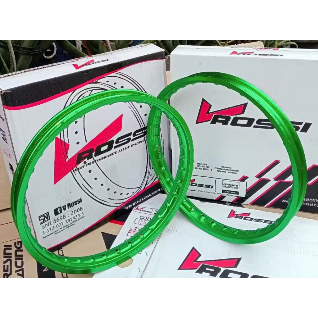 KLONTONGAN JARI JARI VELG V ROSSI HIJAU RING 17 Uk 140,160,185