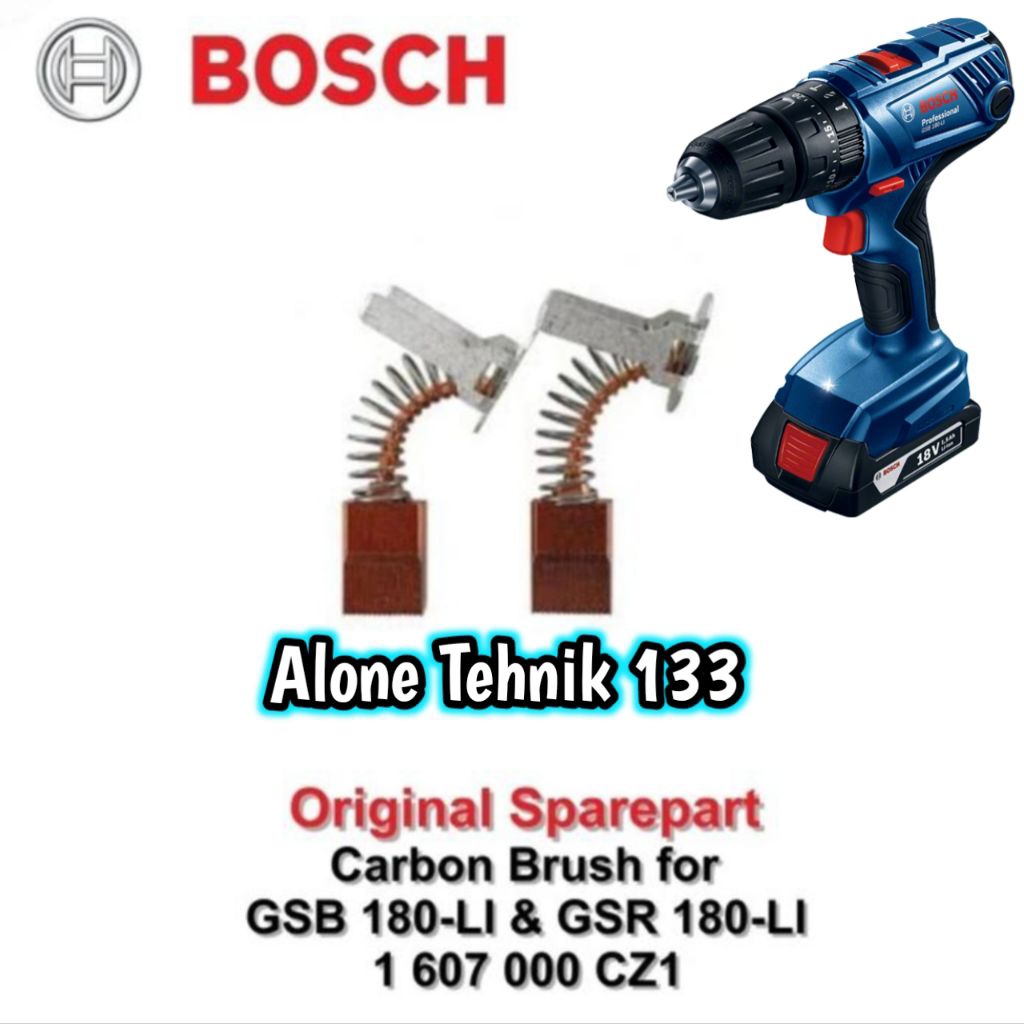 CARBON BRUSH ARANG MESIN BOR BATERAI 18V BOSCH GSB 180 LI ORIGINAL ARANG BOR BATERAI BOSCH GSB180LI 