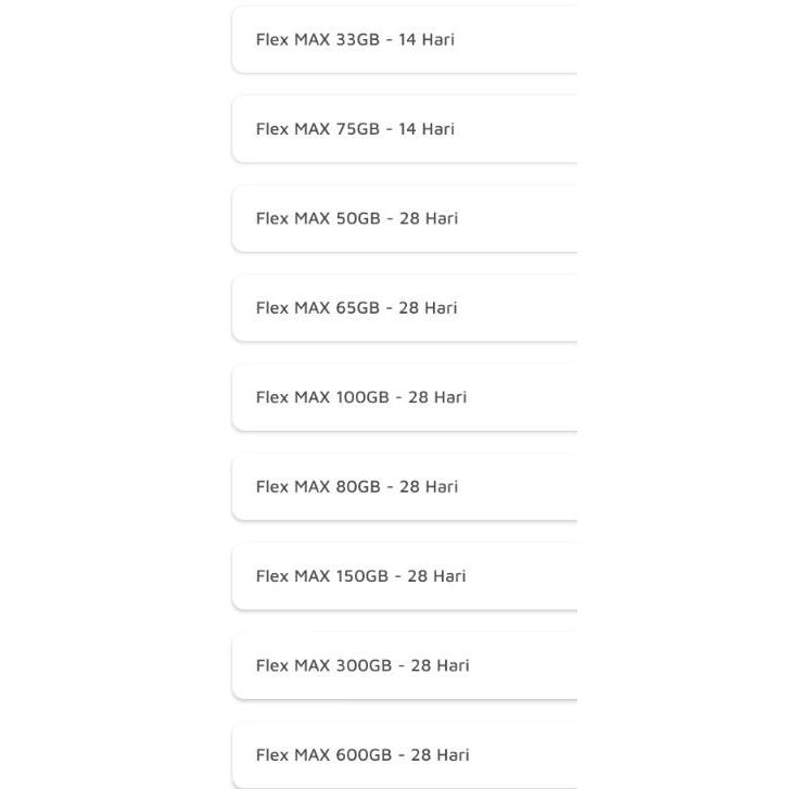 Kuota Internet XL FLEX MAX 28 hari