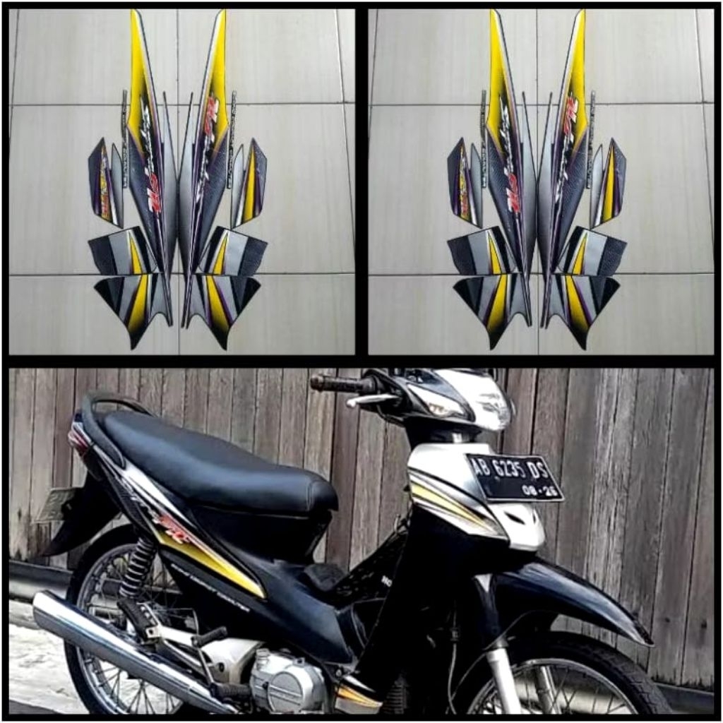 stiker striping list body motor Honda Supra fit new 2006,full body