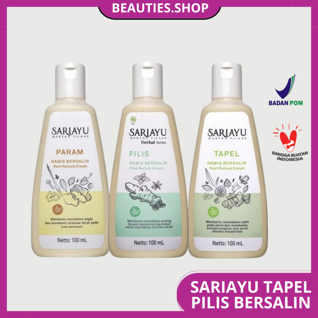 Sariayu Habis Bersalin 100ml - Sariayu  Tapel, Parem, Pilis Habis Bersalin BPOM