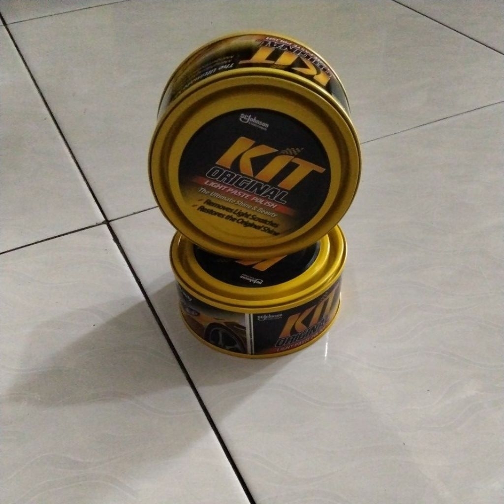 Kit kaleng kuning 225gr kit poles mobil motor