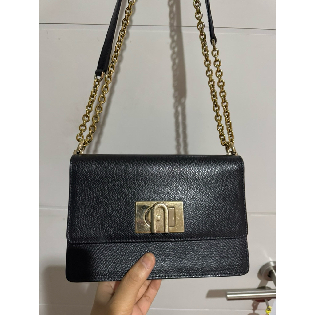 black furla bag preloved