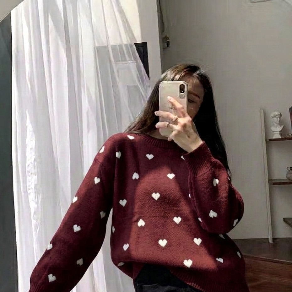 Sweater Rajut Wanita POLKALOVE Desain Kekinian Elegan dan Nyaman - Blous Rajut Knit