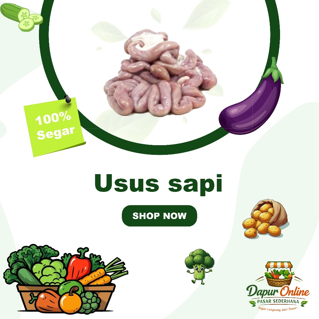 Usus sapi Fresh Halal | Langsung dari pasar Sederhana Bandung