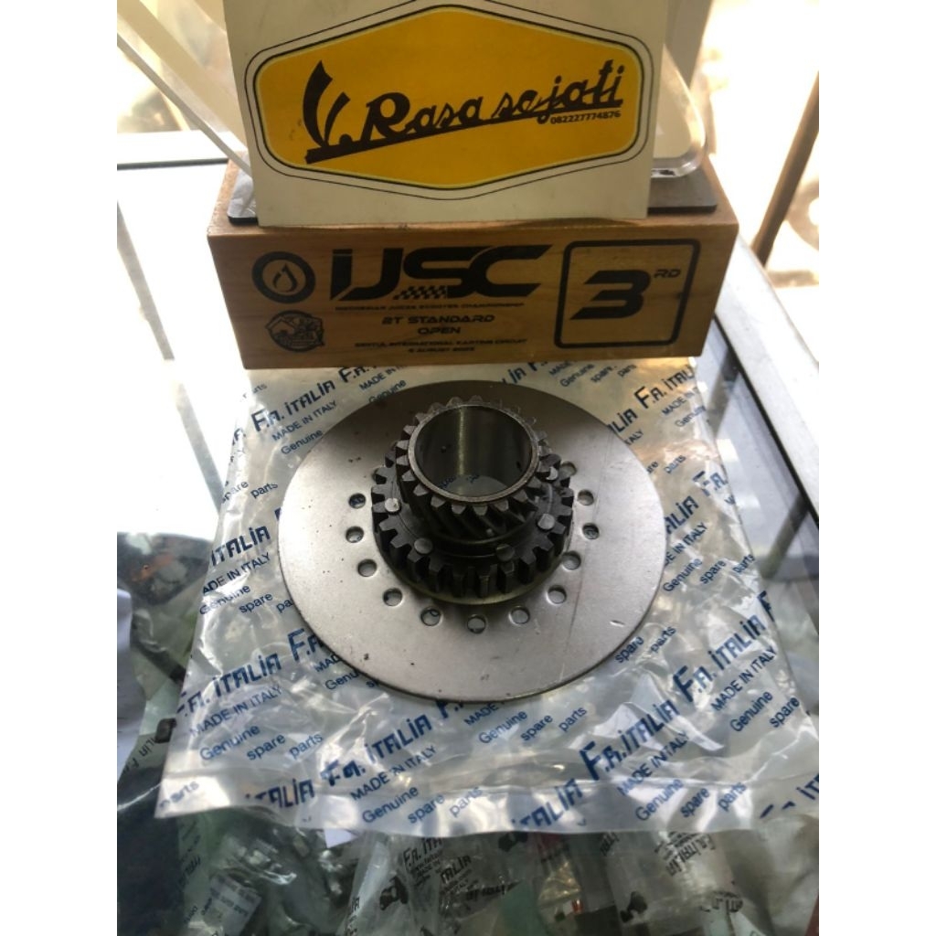 Gigi kopling vespa excel PXE Exclusive MT 21 Gigi kopling besar per 7 Mata 21 FA Italia