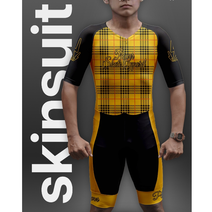 Skinsuit Power Apparel Jersey Sport Sepatu Roda Nyaman & Fleksibel