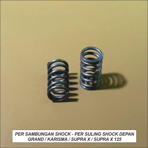 Per Sambungan Shockbreaker Per Suling Shock Depan Grand Supra X  Karisma Supra X 125 -- Set / Isi 2 