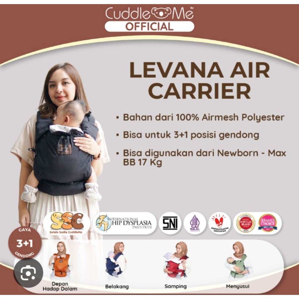 CuddleMe levana Air Carrier Preloved