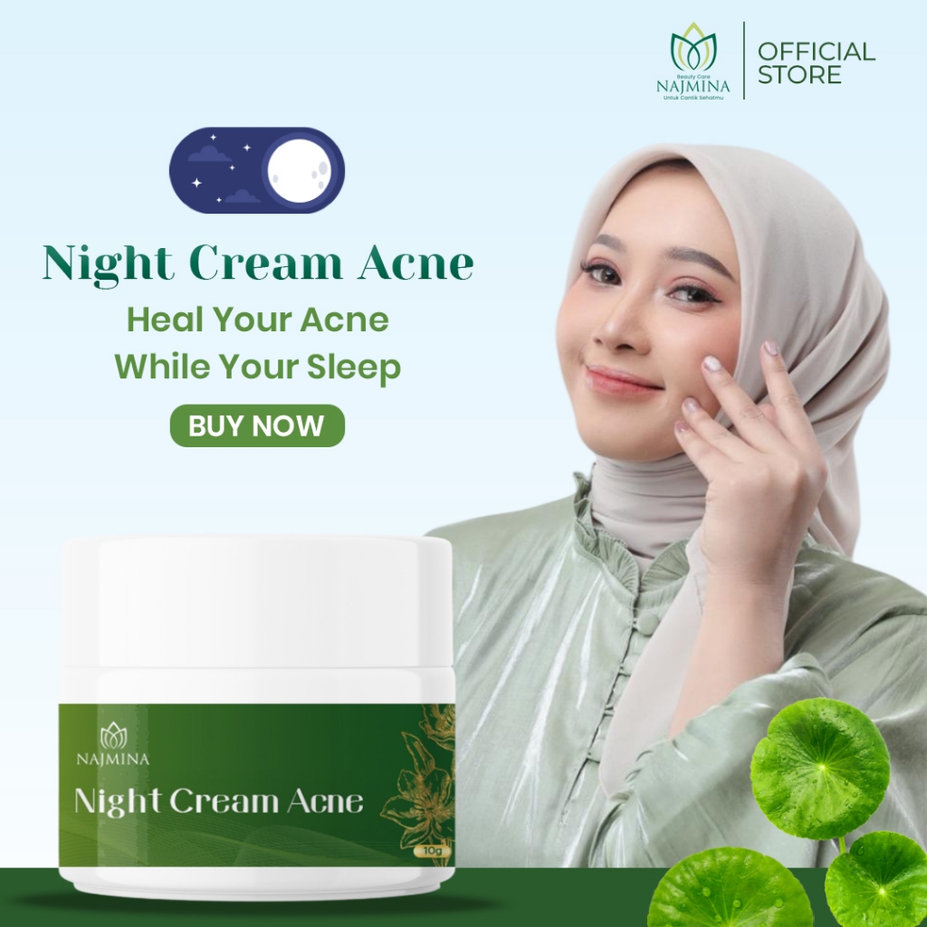 Night Cream Acne [Krim Malam Khusus Jerawat] by Najmina Beautycare