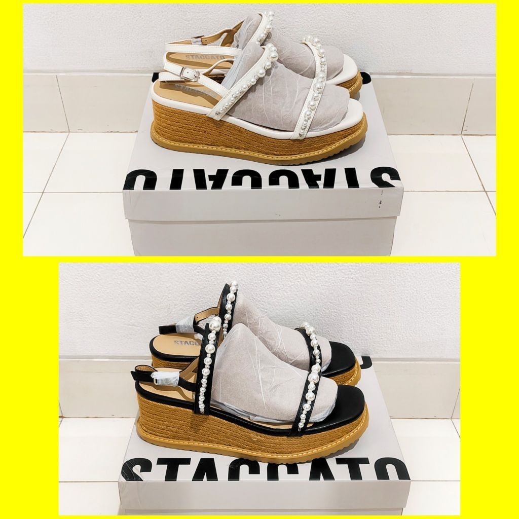 Staccato Women's Wedges Sandals - Sandal Wedges Wanita