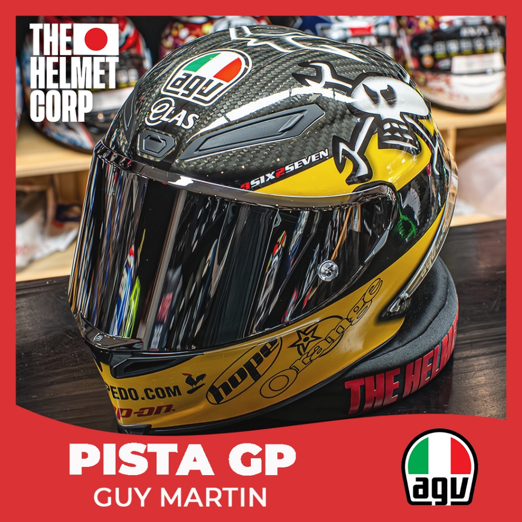HELM AGV PISTA GP GUY MARTIN FULL FACE HELMET RIDING CARBON LIMITED EDITION