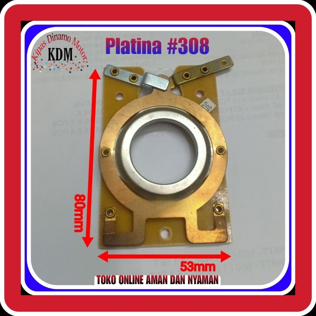 Platina #308 Platina Dinamo-Platina Electro Motor-Platina Dinamo Otomatis