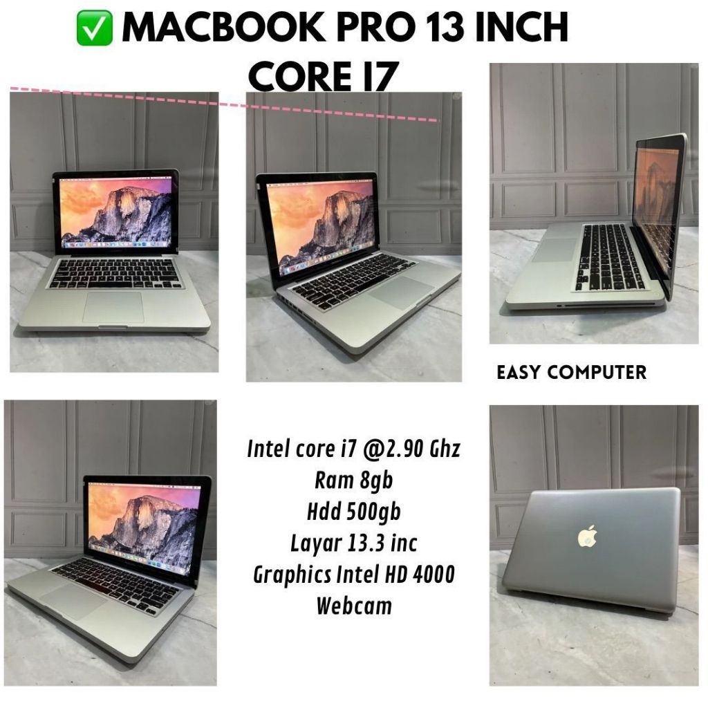 Apple Macbook pro 13 inch core i7