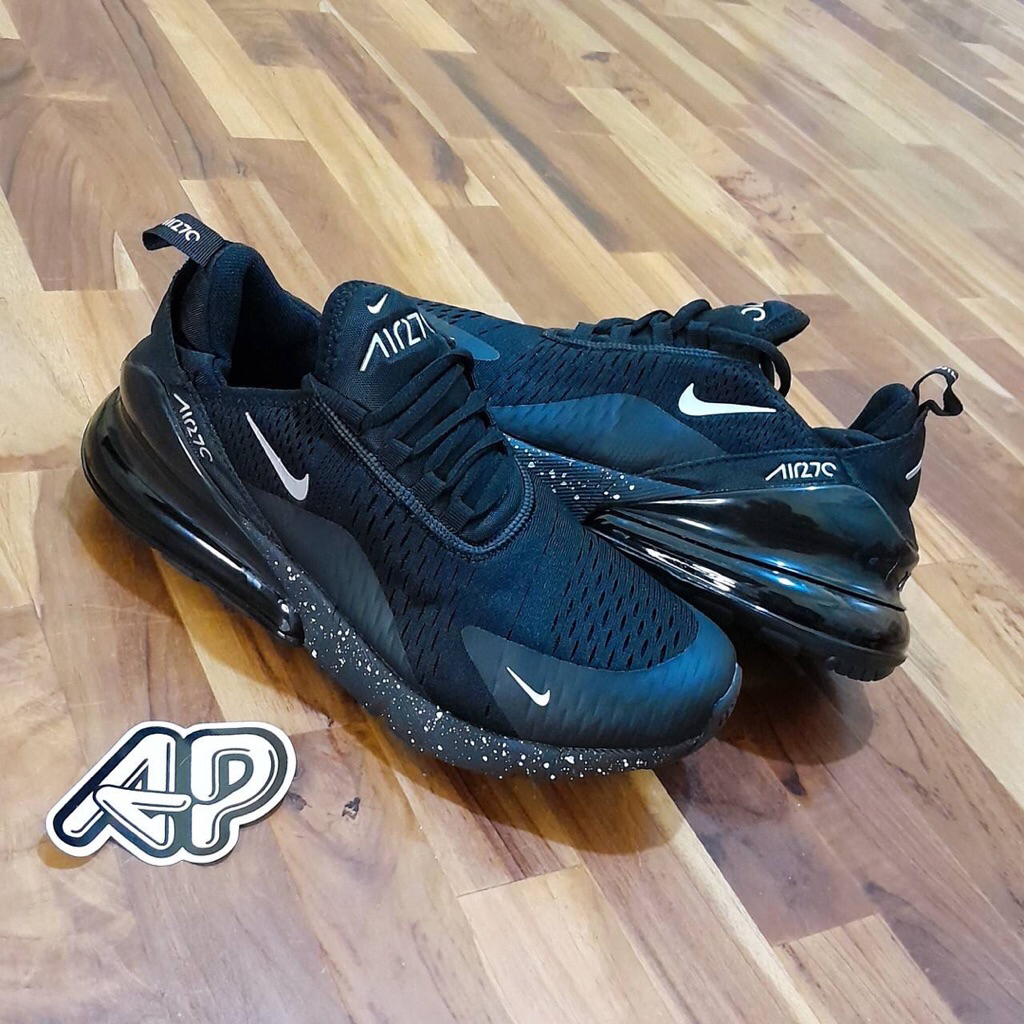 ( Abuy project ) Sepatu Sneakers Nike Air Max 270 React Black Galaxy