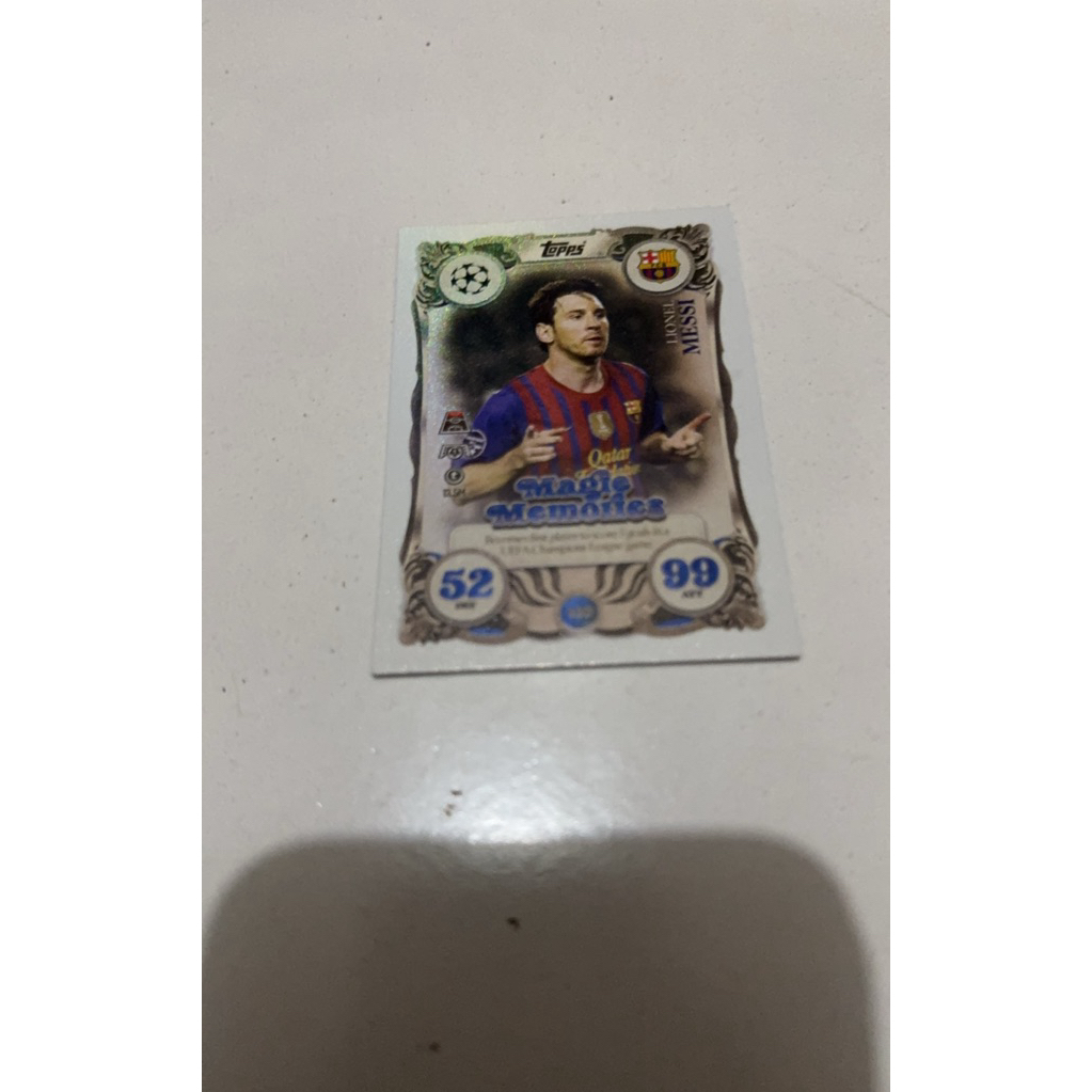 kartu topps magic moments messi