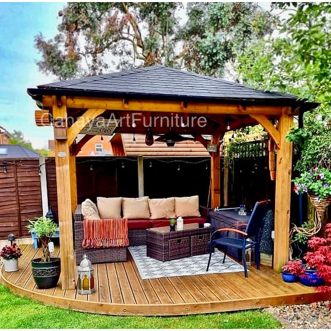 GAZEBO MINIMALIS MODERN , GAZEBO PARGOLA TAMAN MINIMALIS