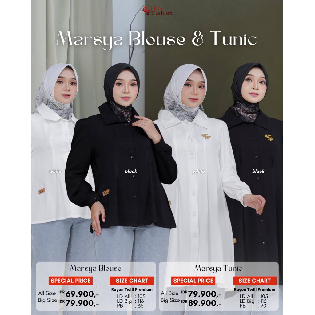 Fee Fashion - Tunik / Blouse / Marsya Blouse Marsya Tunik Fee Fashion