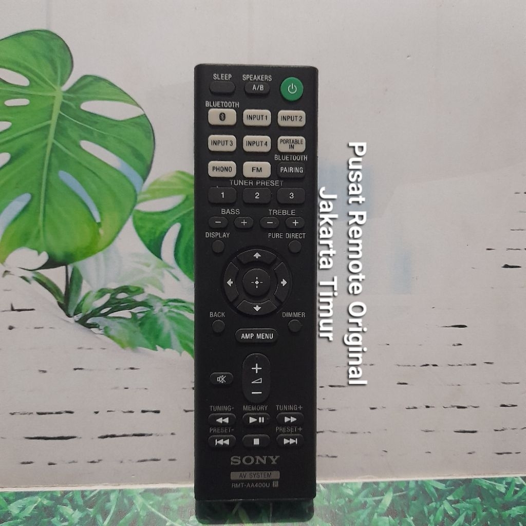 REMOTE REMOT AV SYSTEM HOME THEATER SONY RMT-AH400U BLUTUT PAIRING ORIGINAL