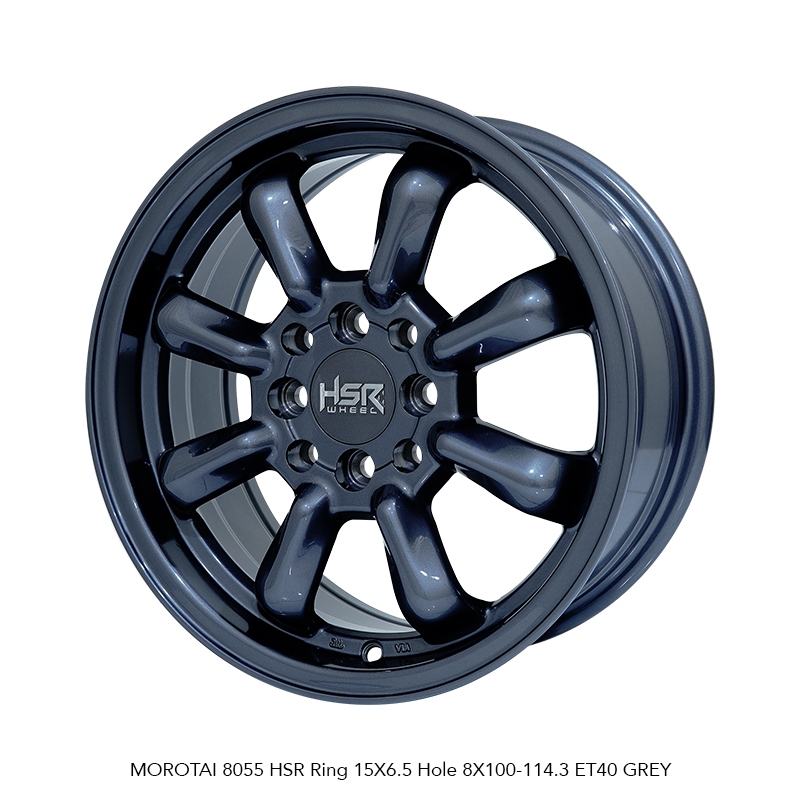 VELG MOBIL R15 HSR MOROTAI 8055 HSR R15X6,5 H8X100-114,3 ET40 GREY (SUPER SALE) 4 PCS VELG