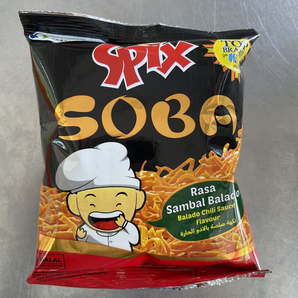 SPIX SOBA RASA SAMBAL BALADO 21 gr | MAKANAN RINGAN MI
