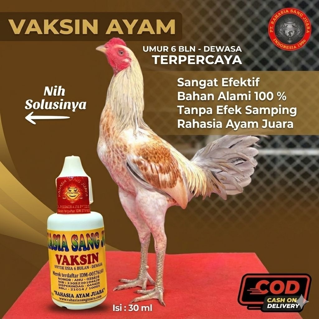 VAKSIN AYAM BANGKOK USIA 6BULAN-DEWASA 30ML