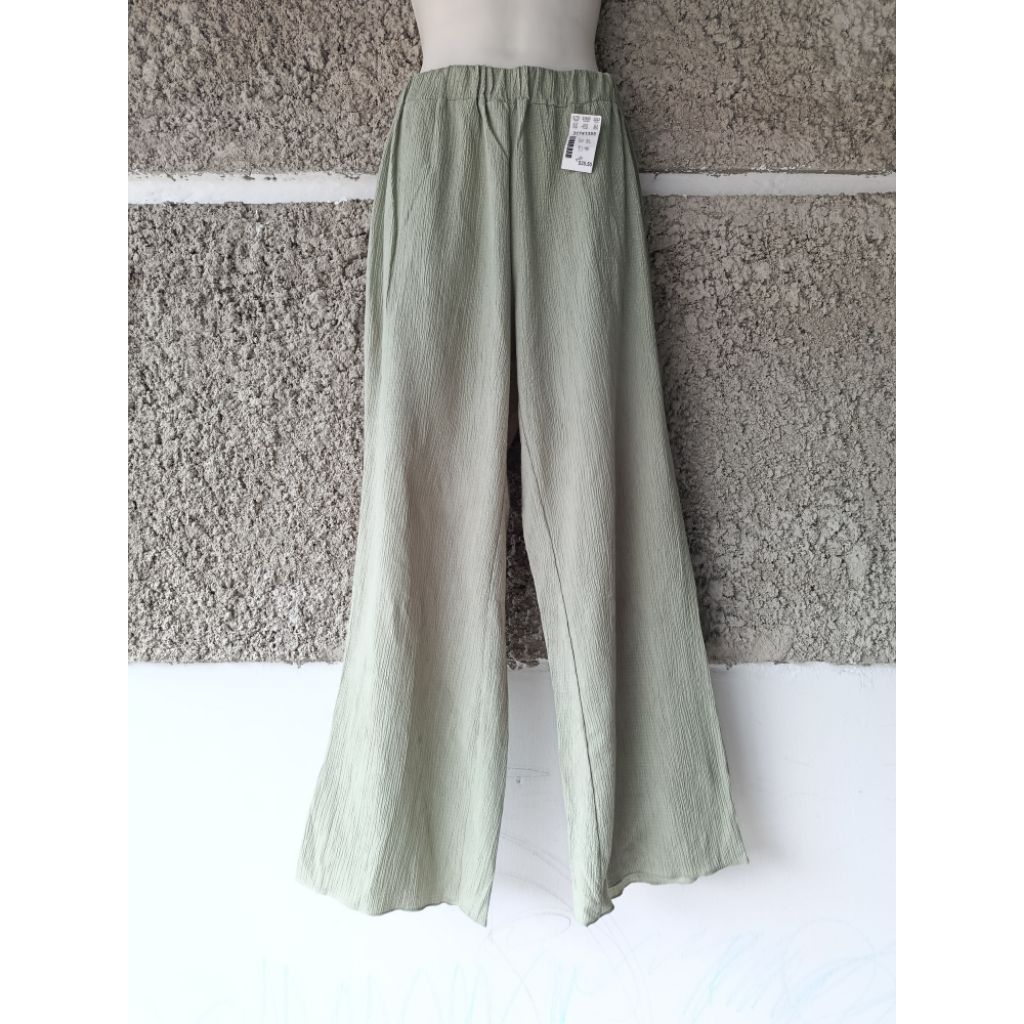 celana kulot import warna mint/sage