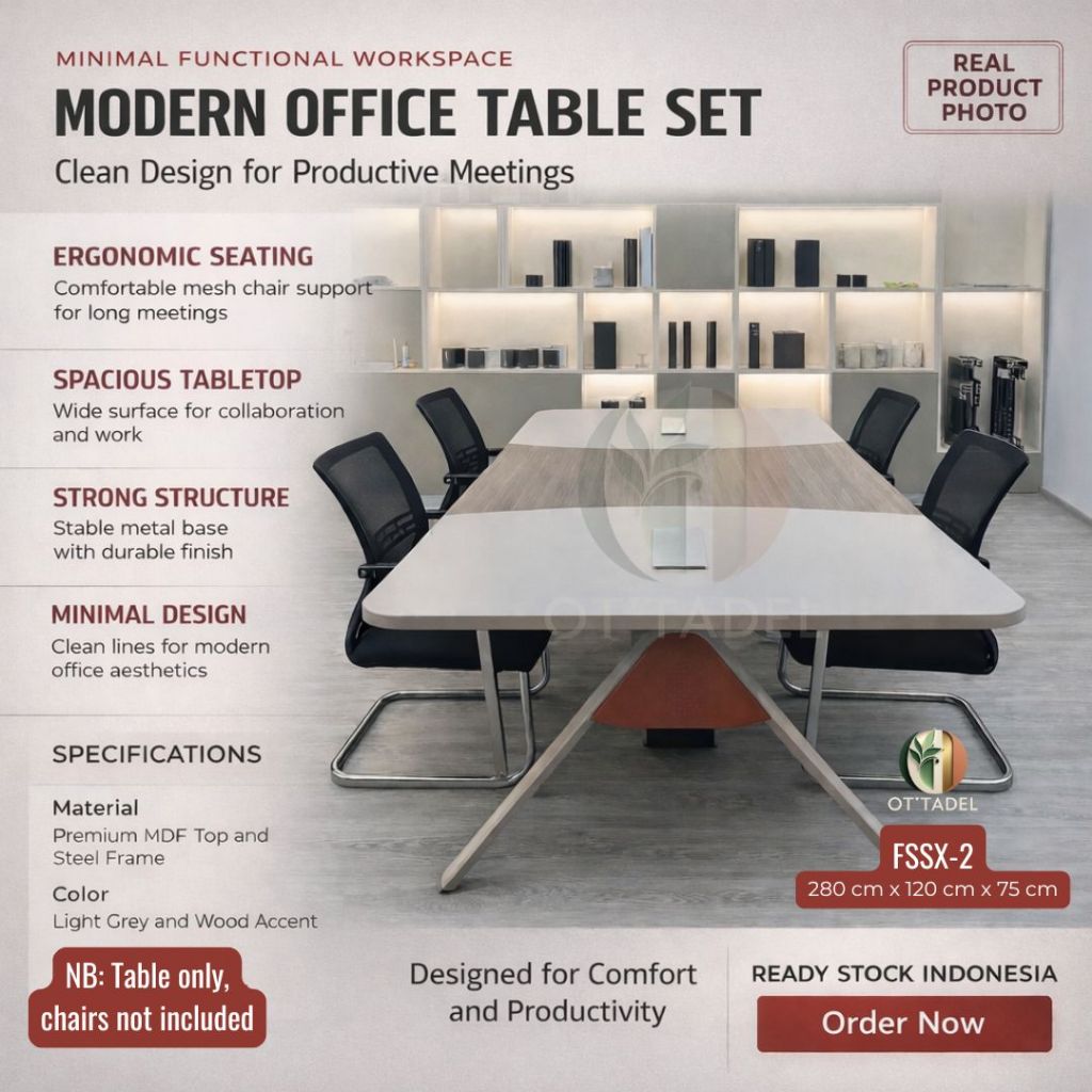 OFFICE CONFERENCE TABLE SET/ MEETING DESK