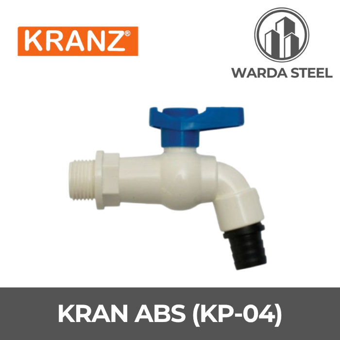Kran ABS KRANZ KP-04 Plastik - Keran Air Tembok Taman Cebol Pendek KP 04 Plastic