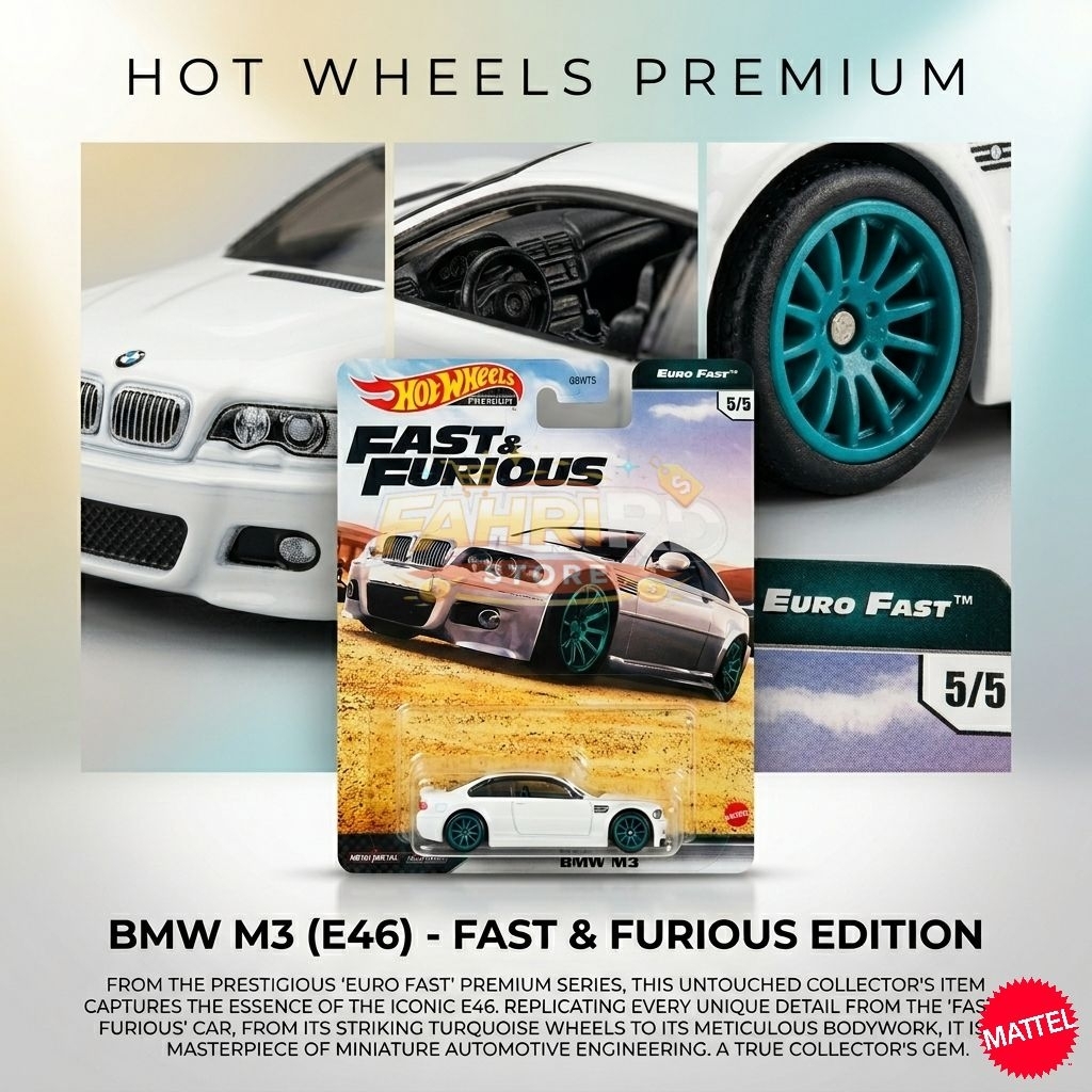 Hot wheels Fast and Furious BMW M3 E46