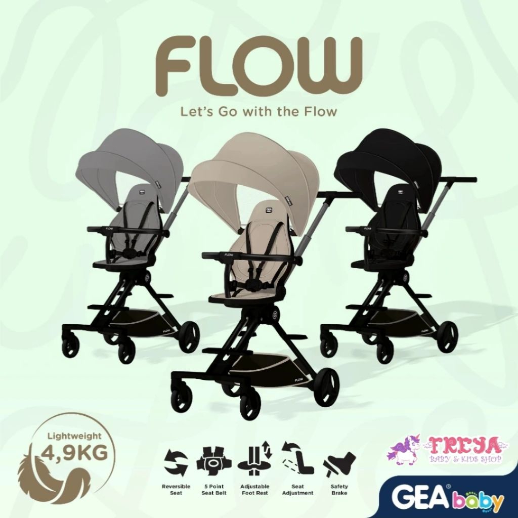 Gea Baby - Rider Flow Stroller - Foldable Stroller