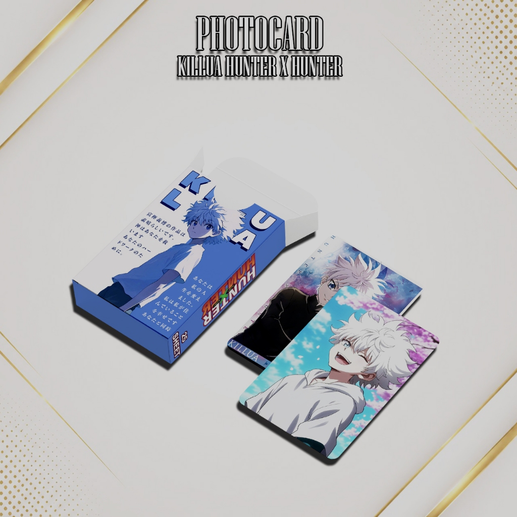 PHOTOCARD SET KILLUA ANIME HUNTER X HUNTER PREMIUM LIMITED EDITION