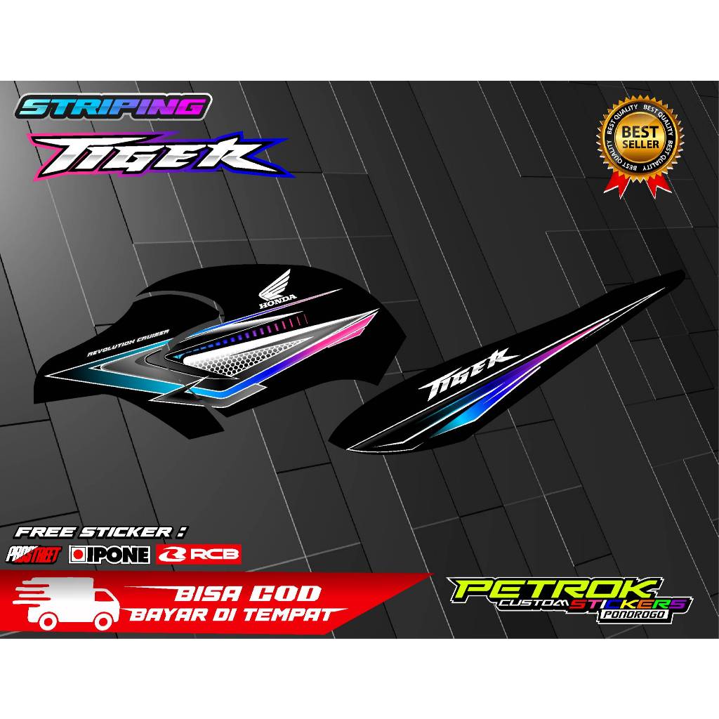 STRIPING VARIASI HONDA TIGER REVO / STICKER LIST VARIASI MOTOR HONDA TIGER REVO
