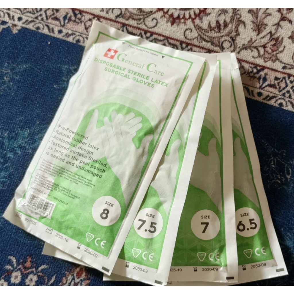 Sarung Tangan Steril l Handskun l Latex Surgical Powdered Gloves l Handscoon